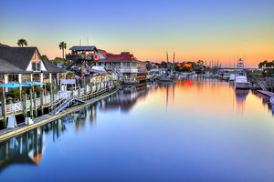 Shem Creek Sunset Reflection in South Carolina