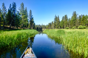 Canoeing Deschutes River Backwater