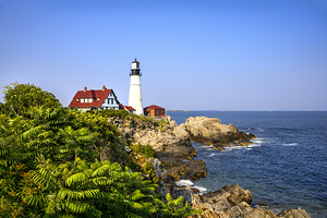 Sunny Day at Portland Head Light Maine