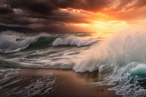 Sunrise on the Coast of Maine