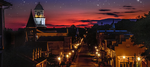 Sleepy little town of Jonesborough panorama