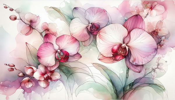 Ethereal Blooms – Radiant Orchids Print