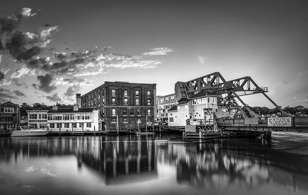 Mystic River Bascule Bridge Print
