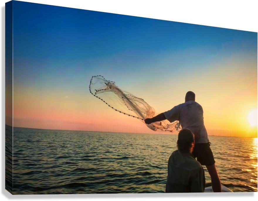 Cast Your Net Upon the Waters Canvas Print