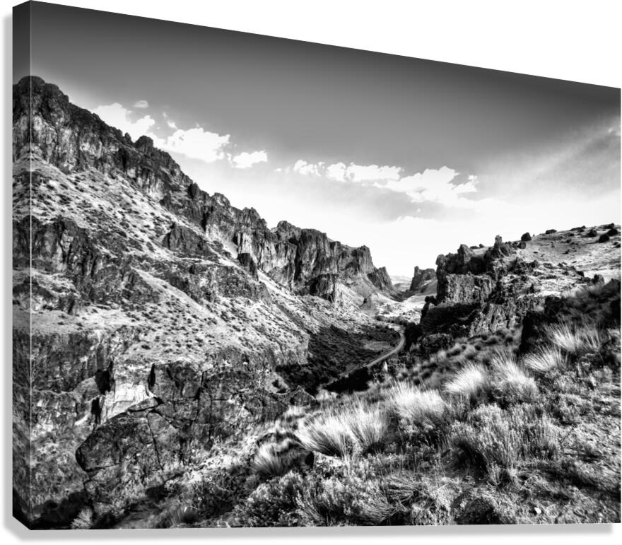 Birch Creek Ranch – Owyhee Canyonlands B&W Canvas Print