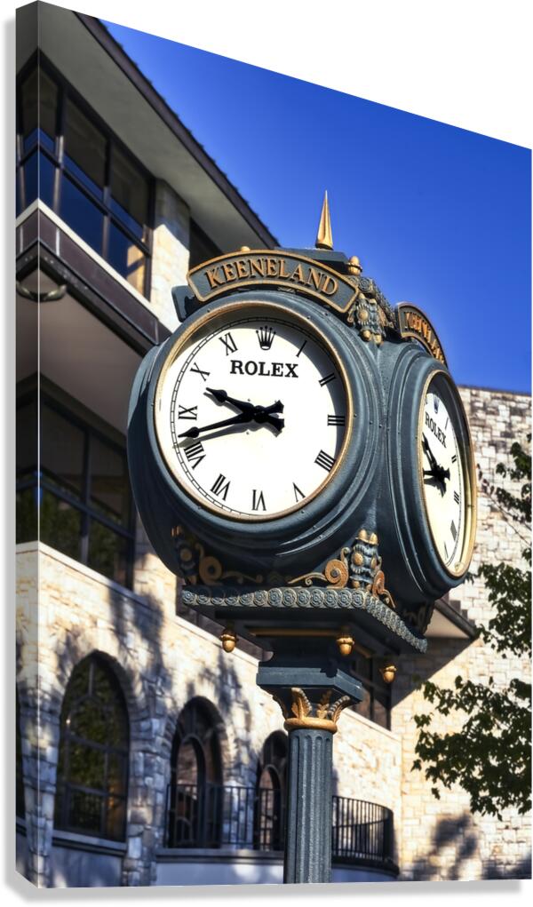 Rolex Clock at Keeneland Kentucky by Shelia Hunt Photography Wall Art