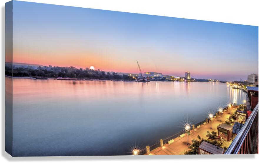 Majestic Sunrise on the Savannah River Canvas Print