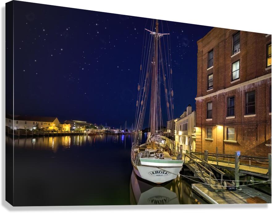 Mystic River Connecticut Canvas Print