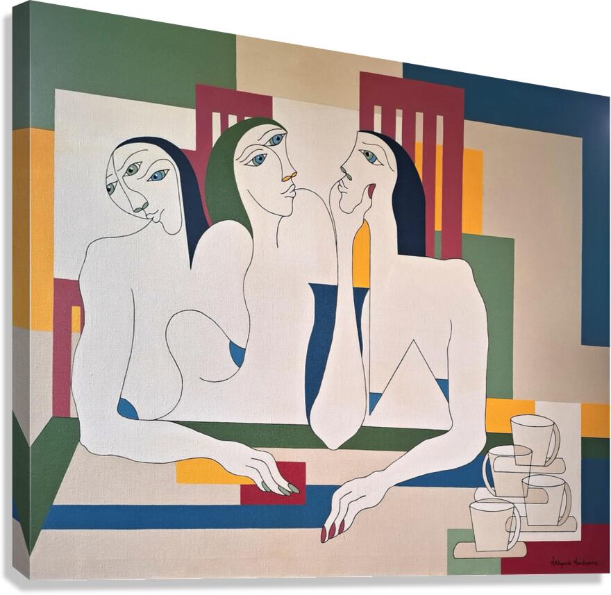 Pensees Douces Canvas Print