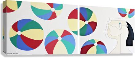Beach balls Canvas Print