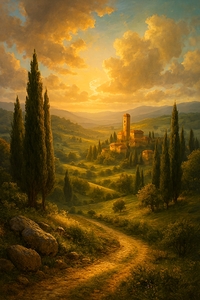 Sunlit Tuscan Reverie