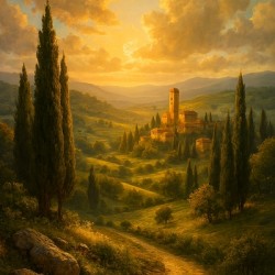 Sunlit Tuscan Reverie