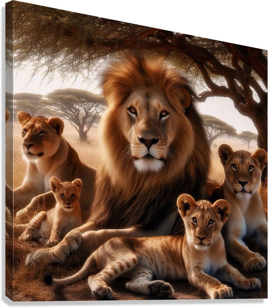 Lion Pride by ARTxART Wall Art