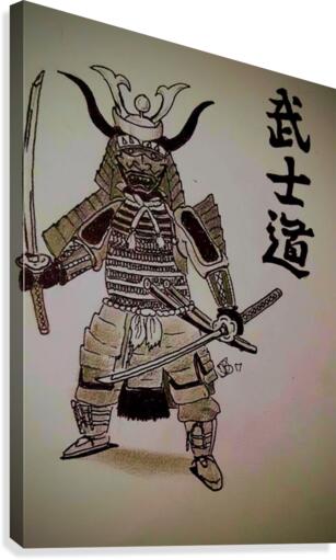 Feudal warrior Canvas Print