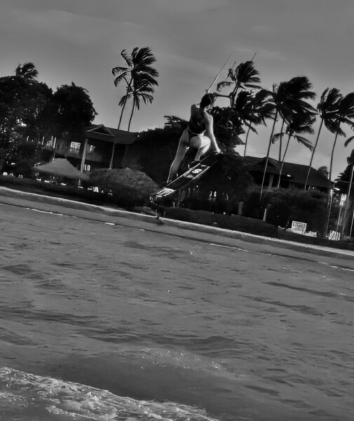 Lilli 15 BW  Kitebeach June 2024 by davidjohns
