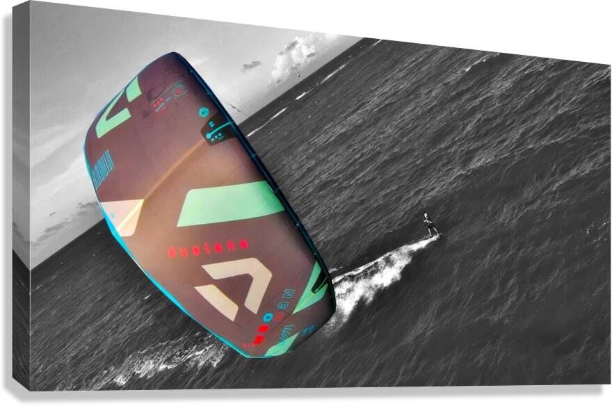 Dylan BW 04 Cabarete Bay Sept 24 Canvas Print