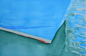 Boat and reflections