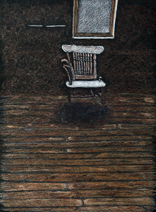 Ghost Chair in a Ghost Town Hotel Building