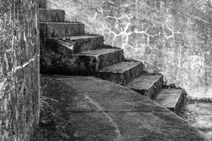 Cape Disappointment Battery 247 steps in B&W