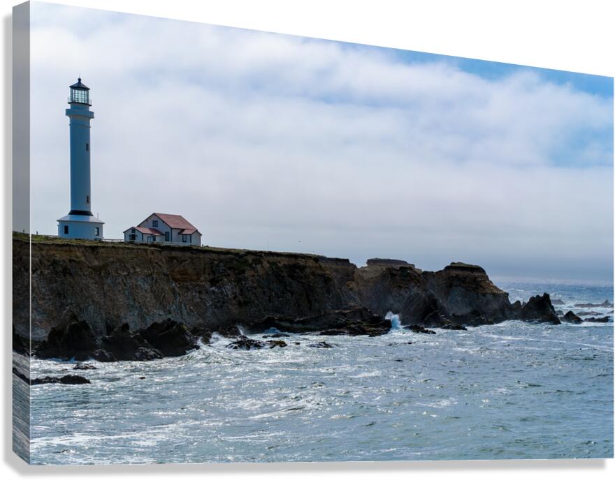 Point Arena Lighthouse in late day light Canvas Print