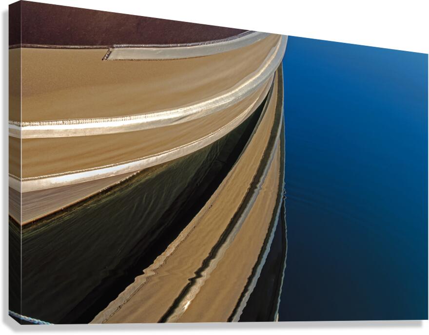 Harbor Boat Abstract Reflection Canvas Print