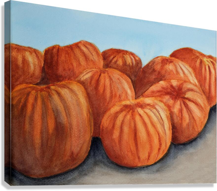Fall pumpkins Canvas Print