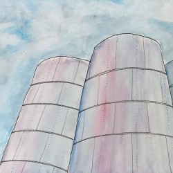 Grain Elevators in late day light