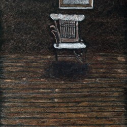 Ghost Chair in a Ghost Town Hotel Building