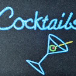 Neon Cocktails on black