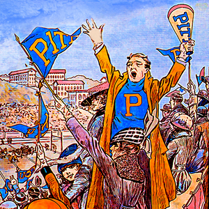 1915 Pitt Panther Football Gameday Art