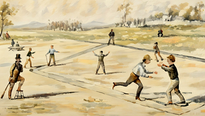 1850s Baseball Art