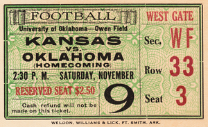 1929 Kansas Jayhawks at Oklahoma Sooners