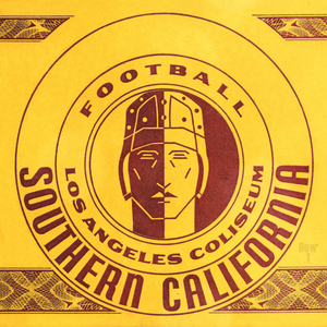 1940 USC Football Ticket Stub Remix Art