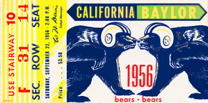 1956 Baylor Bears at California Bears by Row One Brand