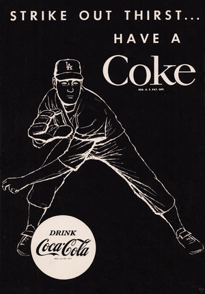 1959 LA Dodgers Vintage Coke Ad Print