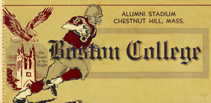 1967 Boston College Football Ticket Remix