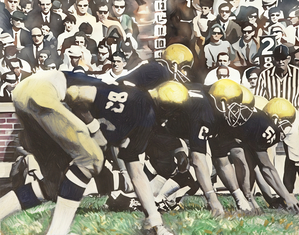 1967 Notre Dame Football Art