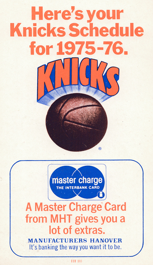 1975 New York Knicks Schedule