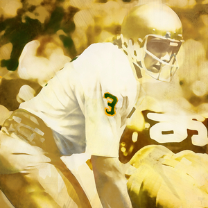 Joe Montana Notre Dame Football Art