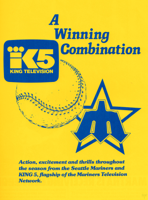 1979 King 5 Television Seattle Mariners Ad Print