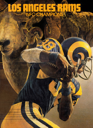 1980 LA Rams Football Art Remix