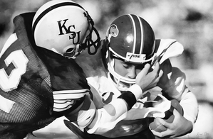 1980 Kansas State vs. Kansas Football Art