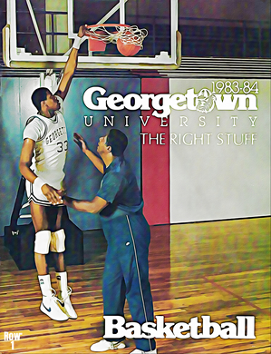 1983 Georgetown Hoyas Basketball Art