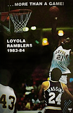 1983 Loyola Ramblers Basketball Art