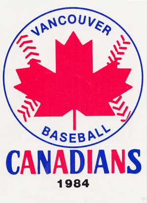 1984 Vancouver Canadians Baseball Poster