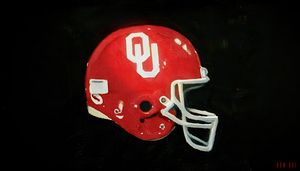 1984 Oklahoma Sooners Football Helmet Art
