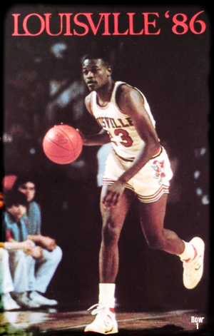 1986 Louisville Cardinals Basketball Art