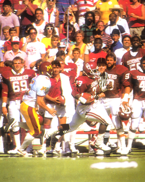 1986 Oklahoma Sooners 78 Yard Touchdown Return