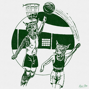 Early 1900s Ohio Bobcats Basketball Art