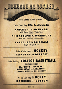 1960 Madison Square Garden Ad